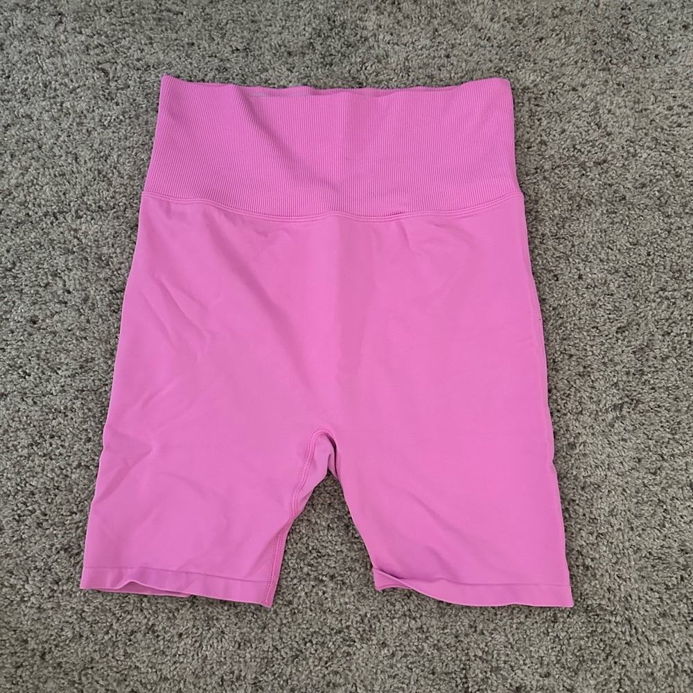PINK Victoria's Secret Bright Pink High-Waist Bike Shorts